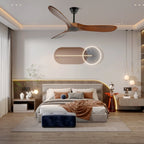 Ceiling Fan Wooden Blades Remote & 6 Speeds