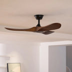 Ceiling Fan Wooden Blades Remote & 6 Speeds