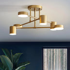 Ceiling Lamp 6-Arm Integrated LED Dimmable