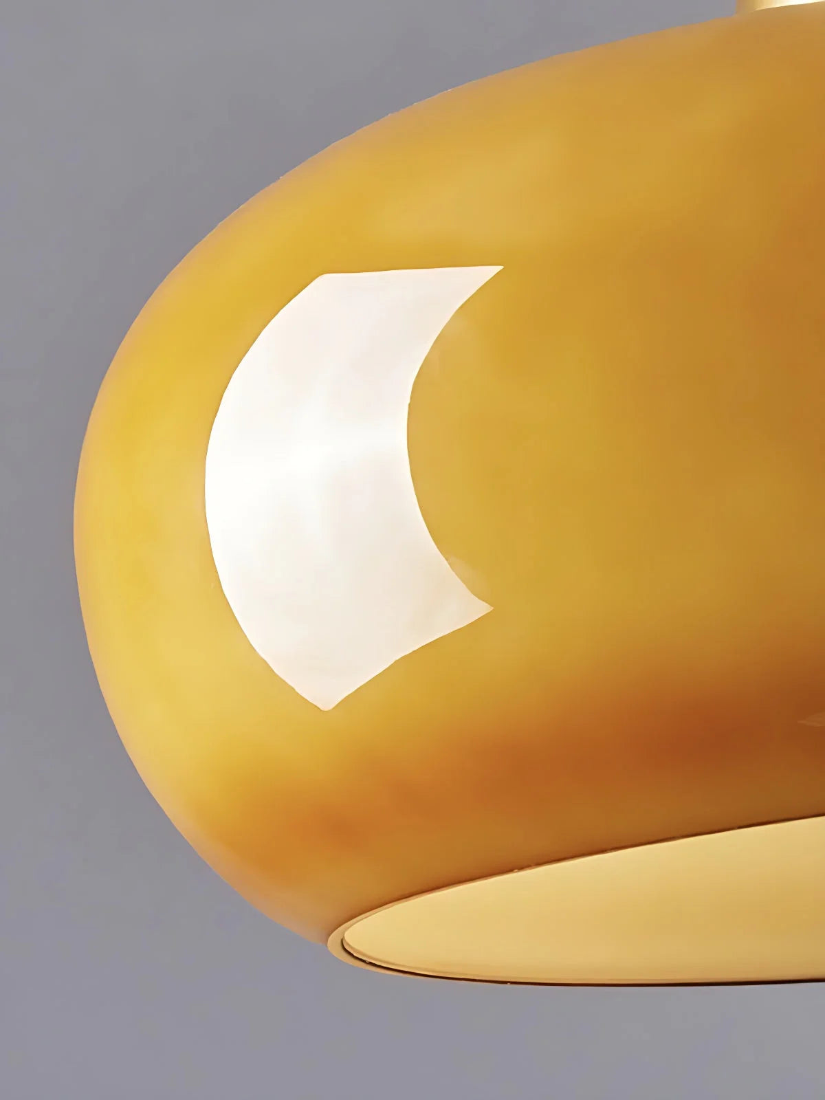Ceiling Lamp Bauhaus Glass Disc Brass & Chrome