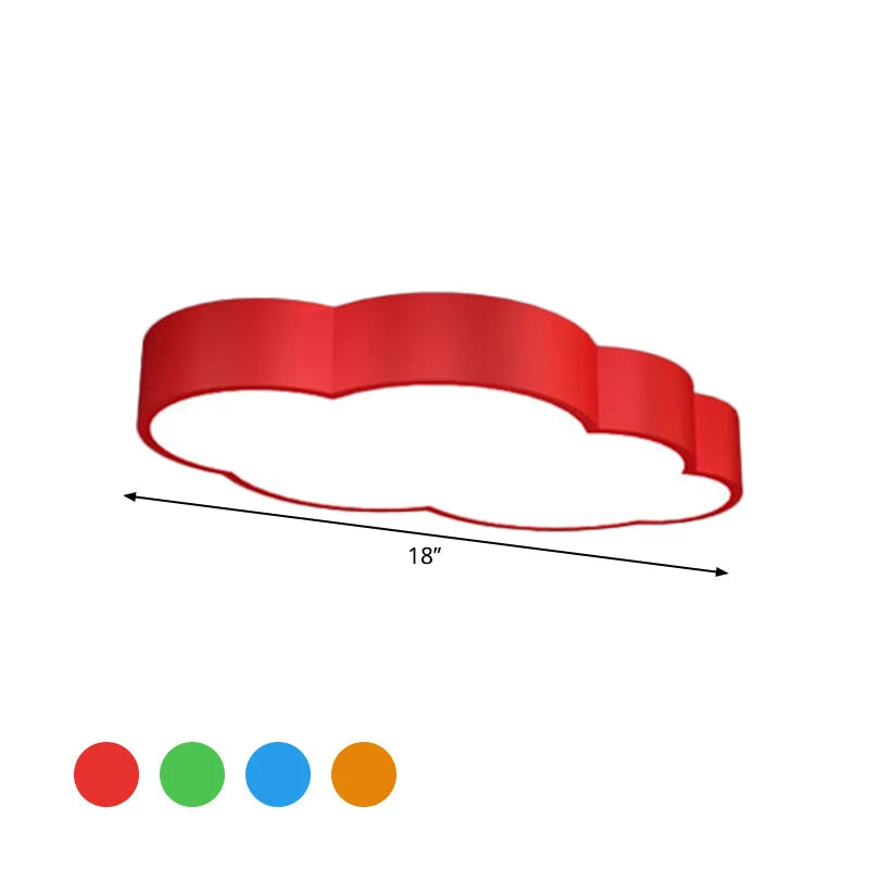 Ceiling Lamp Cloud-Shaped Acrylic Integrated LED