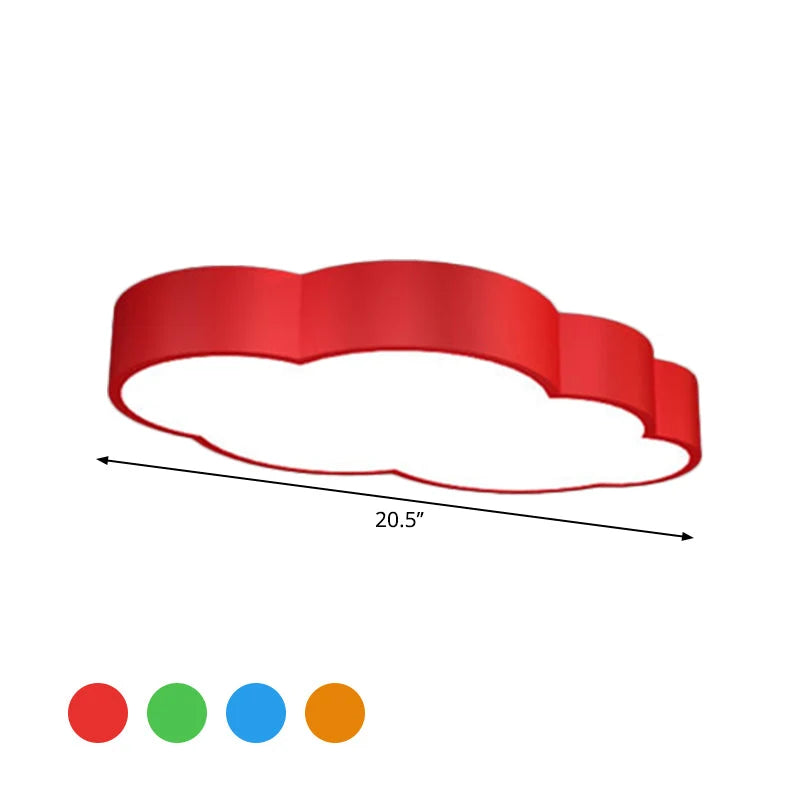 Ceiling Lamp Cloud-Shaped Acrylic Integrated LED