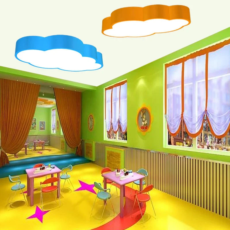 Ceiling Lamp Cloud-Shaped Acrylic Integrated LED