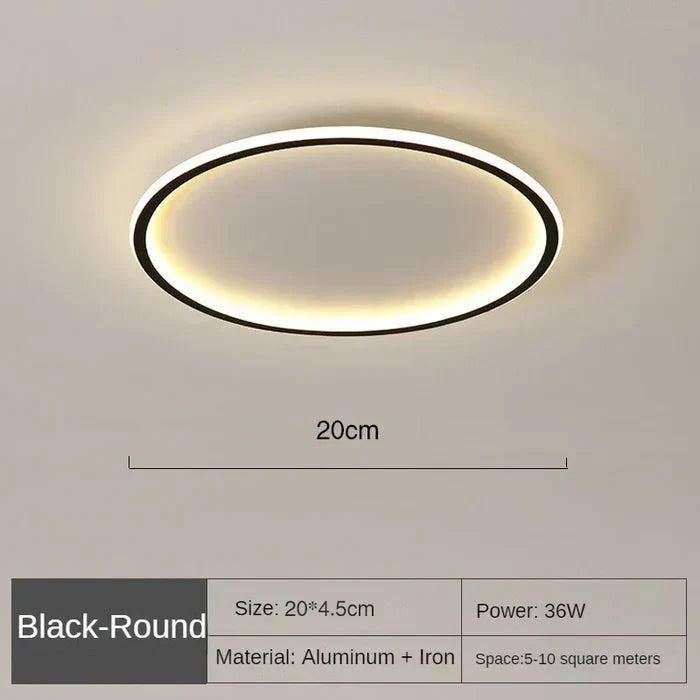 Ceiling Lamp Dimmable LED Glass Diffuser