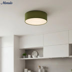 Ceiling Lamp Drum Linen Shade 18 Inch