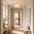 Ceiling Lamp Flush Mount Matte Metal Soft Diffused Light