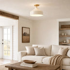 Ceiling Lamp Flush Mount Matte Metal Soft Diffused Light