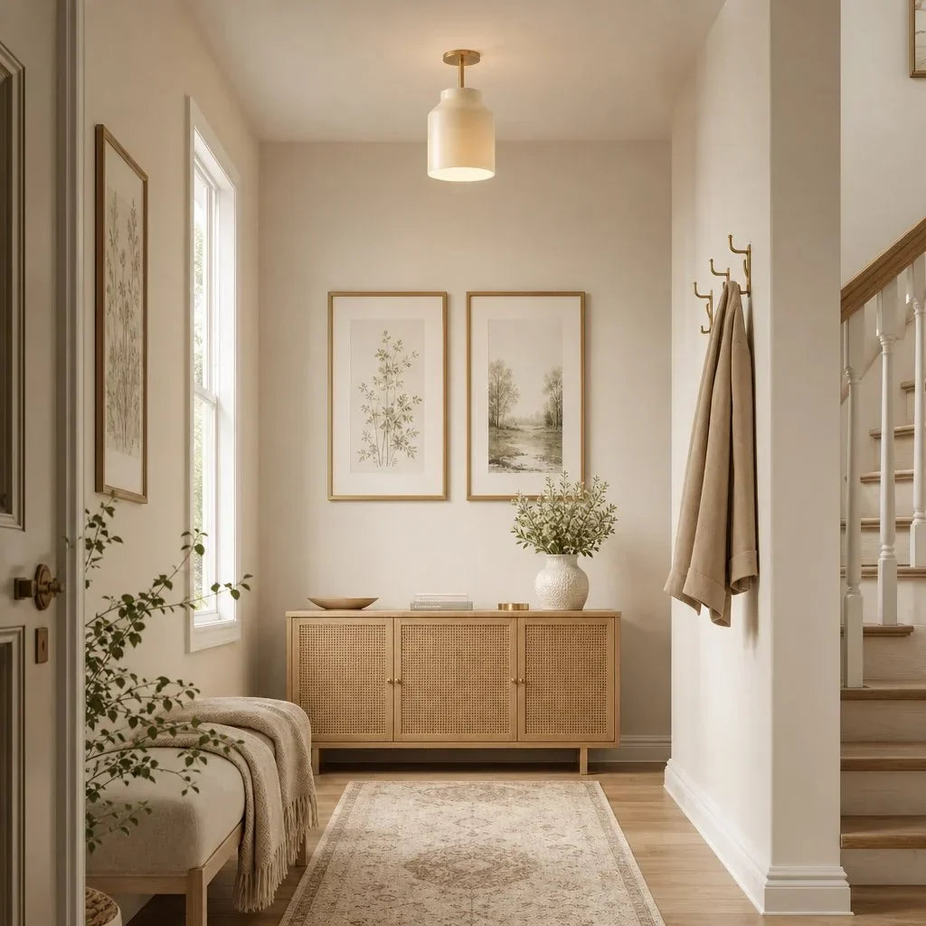 Ceiling Lamp Flush Mount Matte Metal Soft Diffused Light