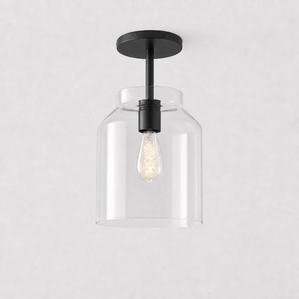 Ceiling Lamp Flush Mount Matte Metal Soft Diffused Light