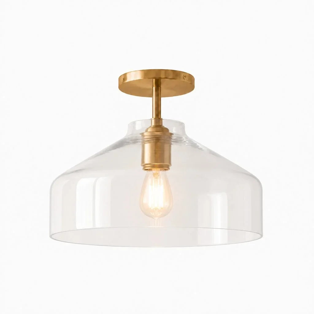 Ceiling Lamp Flush Mount Matte Metal Soft Diffused Light