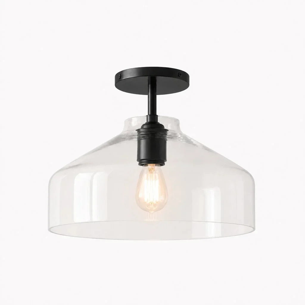 Ceiling Lamp Flush Mount Matte Metal Soft Diffused Light