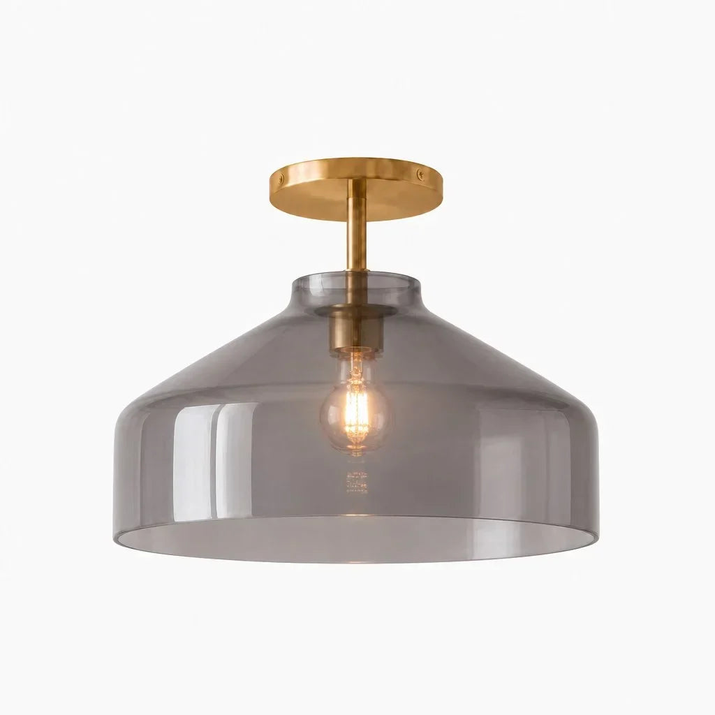 Ceiling Lamp Flush Mount Matte Metal Soft Diffused Light