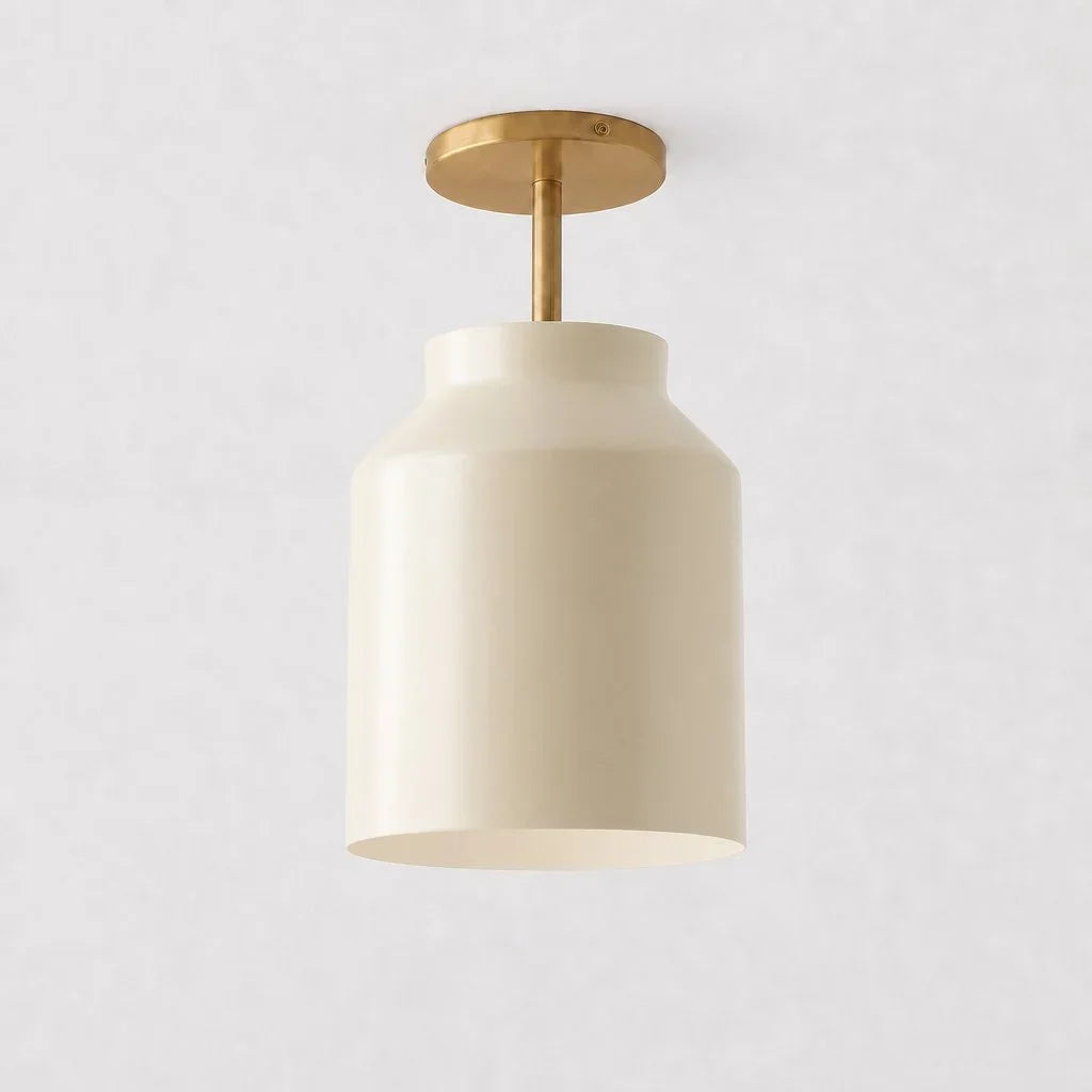 Ceiling Lamp Flush Mount Matte Metal Soft Diffused Light