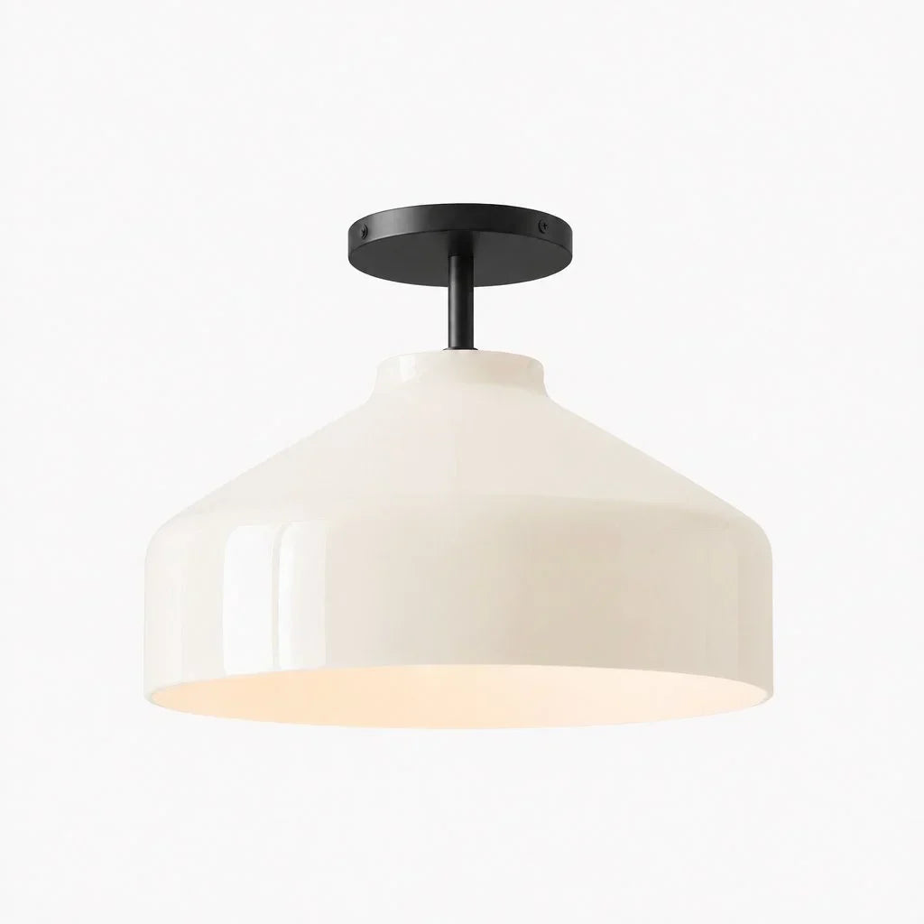 Ceiling Lamp Flush Mount Matte Metal Soft Diffused Light