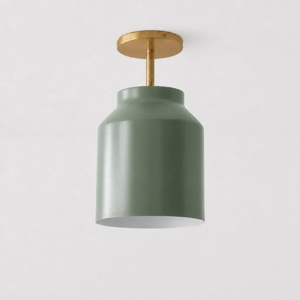 Ceiling Lamp Flush Mount Matte Metal Soft Diffused Light