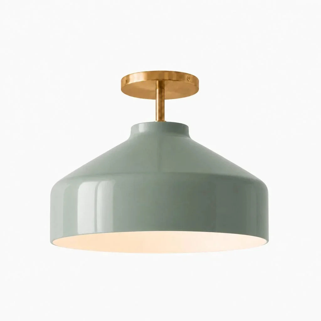Ceiling Lamp Flush Mount Matte Metal Soft Diffused Light