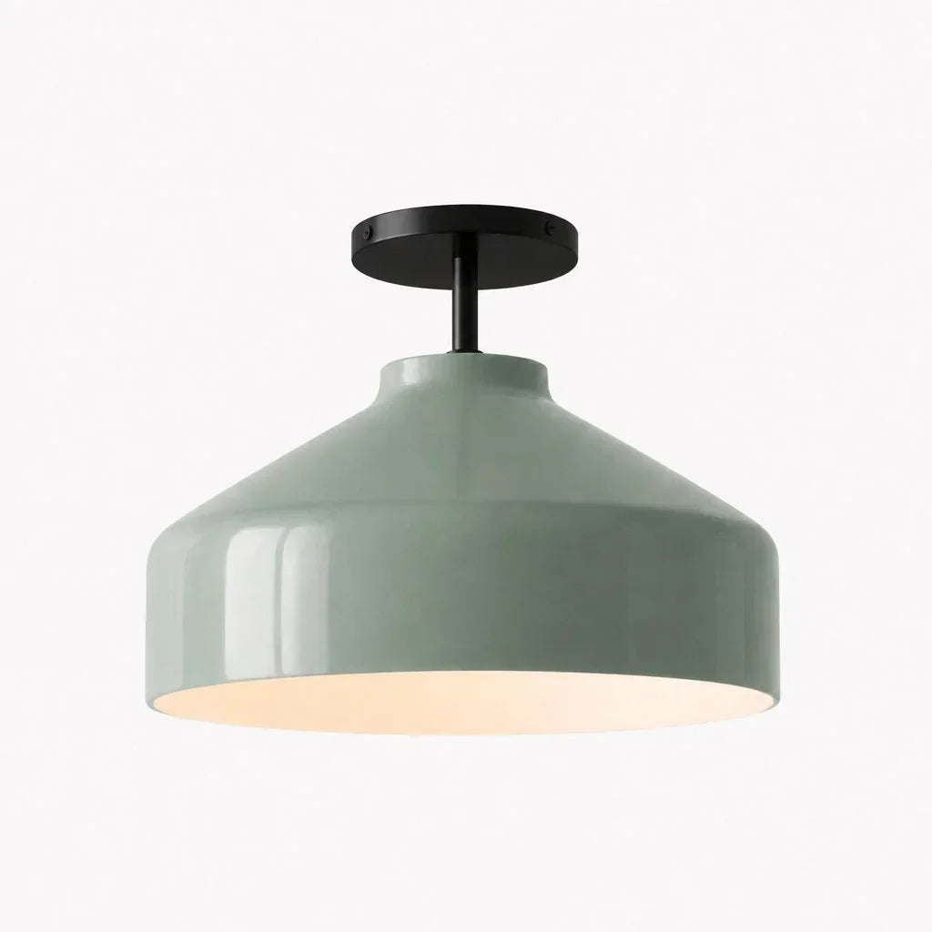 Ceiling Lamp Flush Mount Matte Metal Soft Diffused Light