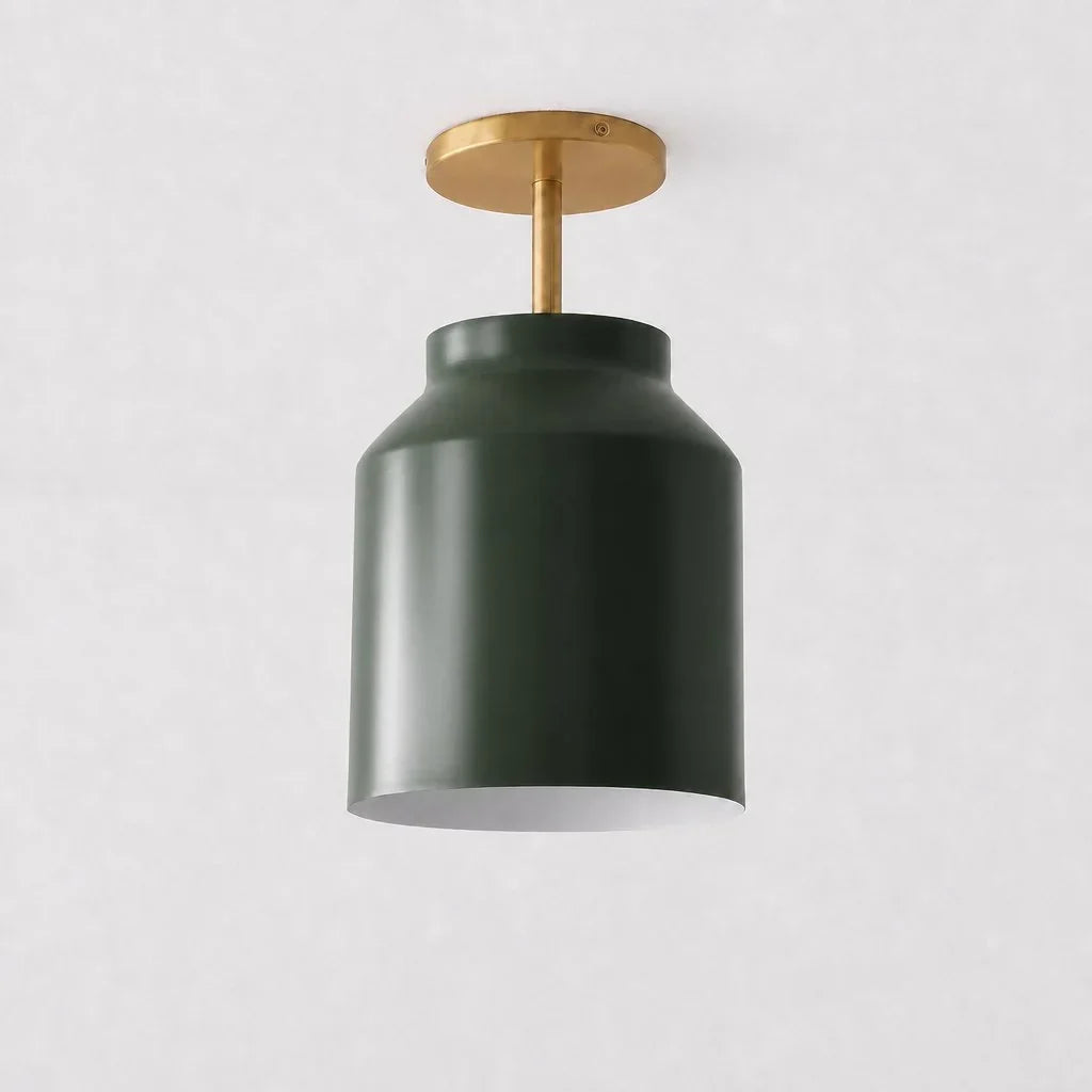 Ceiling Lamp Flush Mount Matte Metal Soft Diffused Light