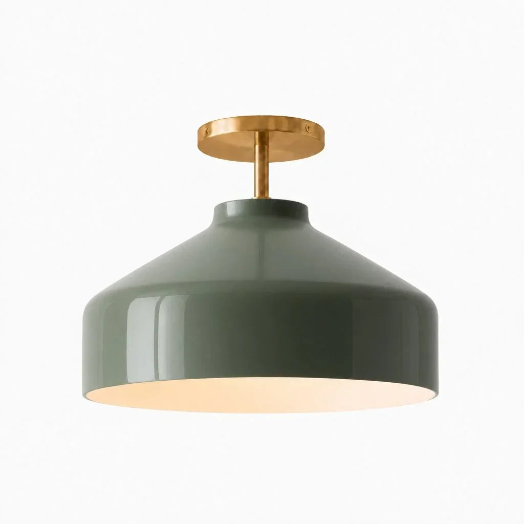 Ceiling Lamp Flush Mount Matte Metal Soft Diffused Light