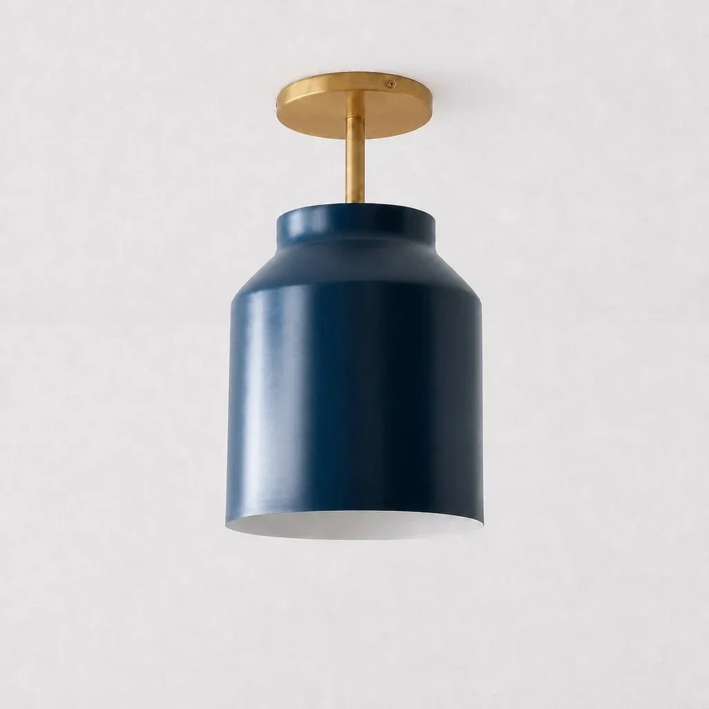 Ceiling Lamp Flush Mount Matte Metal Soft Diffused Light