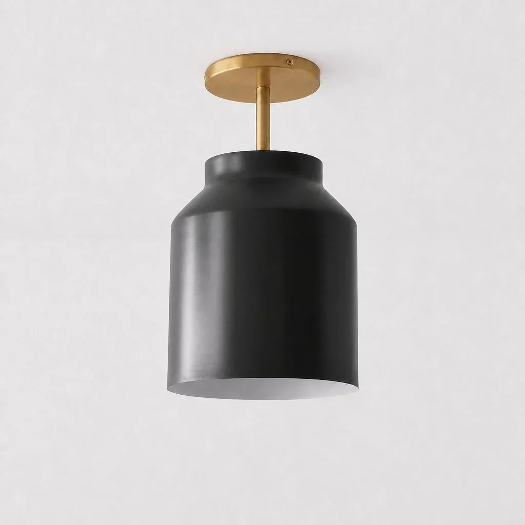 Ceiling Lamp Flush Mount Matte Metal Soft Diffused Light