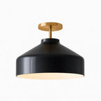 Ceiling Lamp Flush Mount Matte Metal Soft Diffused Light