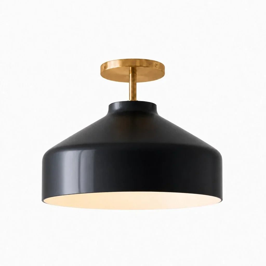 Ceiling Lamp Flush Mount Matte Metal Soft Diffused Light