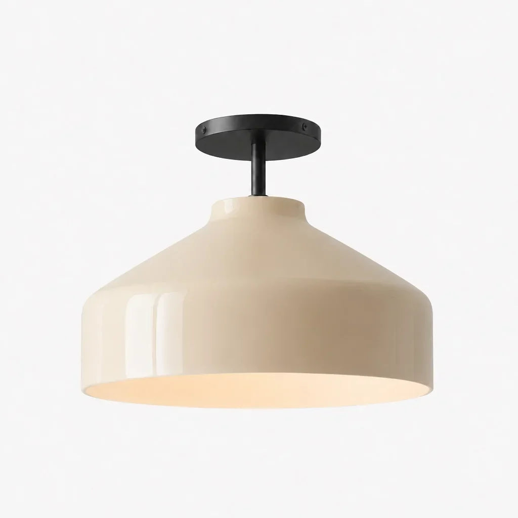 Ceiling Lamp Flush Mount Matte Metal Soft Diffused Light