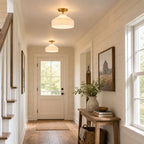 Ceiling Lamp Flush Mount Matte Metal Soft Diffused Light