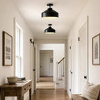 Ceiling Lamp Flush Mount Matte Metal Soft Diffused Light