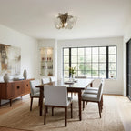 Ceiling Lamp Hand-Blown Gradient Glass Dimmable Warm Glow