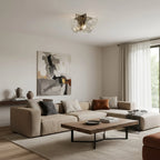 Ceiling Lamp Hand-Blown Gradient Glass Dimmable Warm Glow