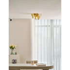 Ceiling Lamp Hand-Blown Gradient Glass Dimmable Warm Glow