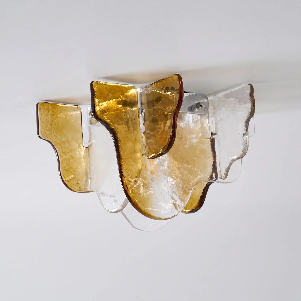 Ceiling Lamp Hand-Blown Gradient Glass Dimmable Warm Glow