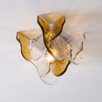 Ceiling Lamp Hand-Blown Gradient Glass Dimmable Warm Glow