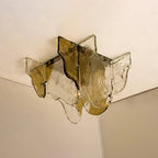 Ceiling Lamp Hand-Blown Gradient Glass Dimmable Warm Glow