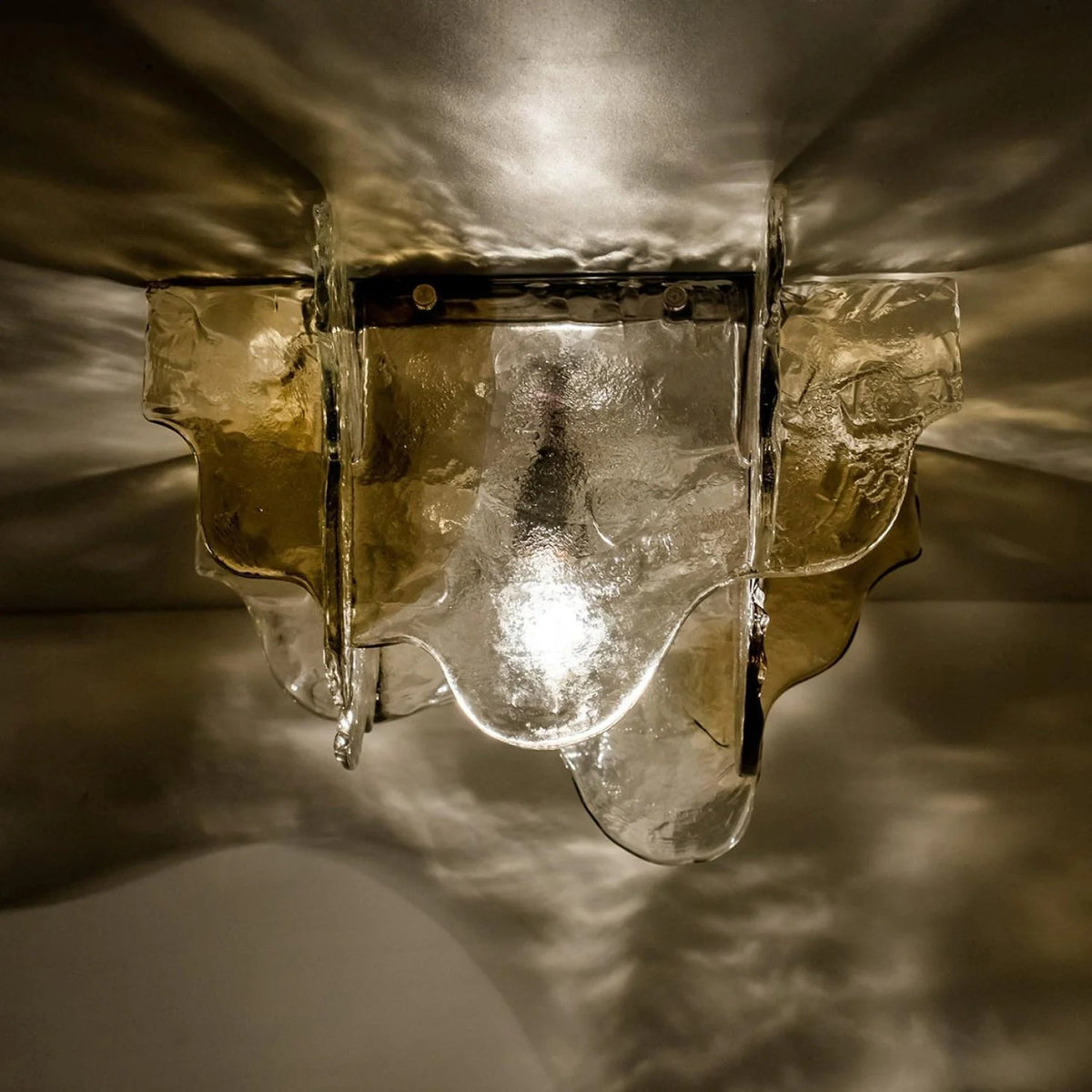 Ceiling Lamp Hand-Blown Gradient Glass Dimmable Warm Glow