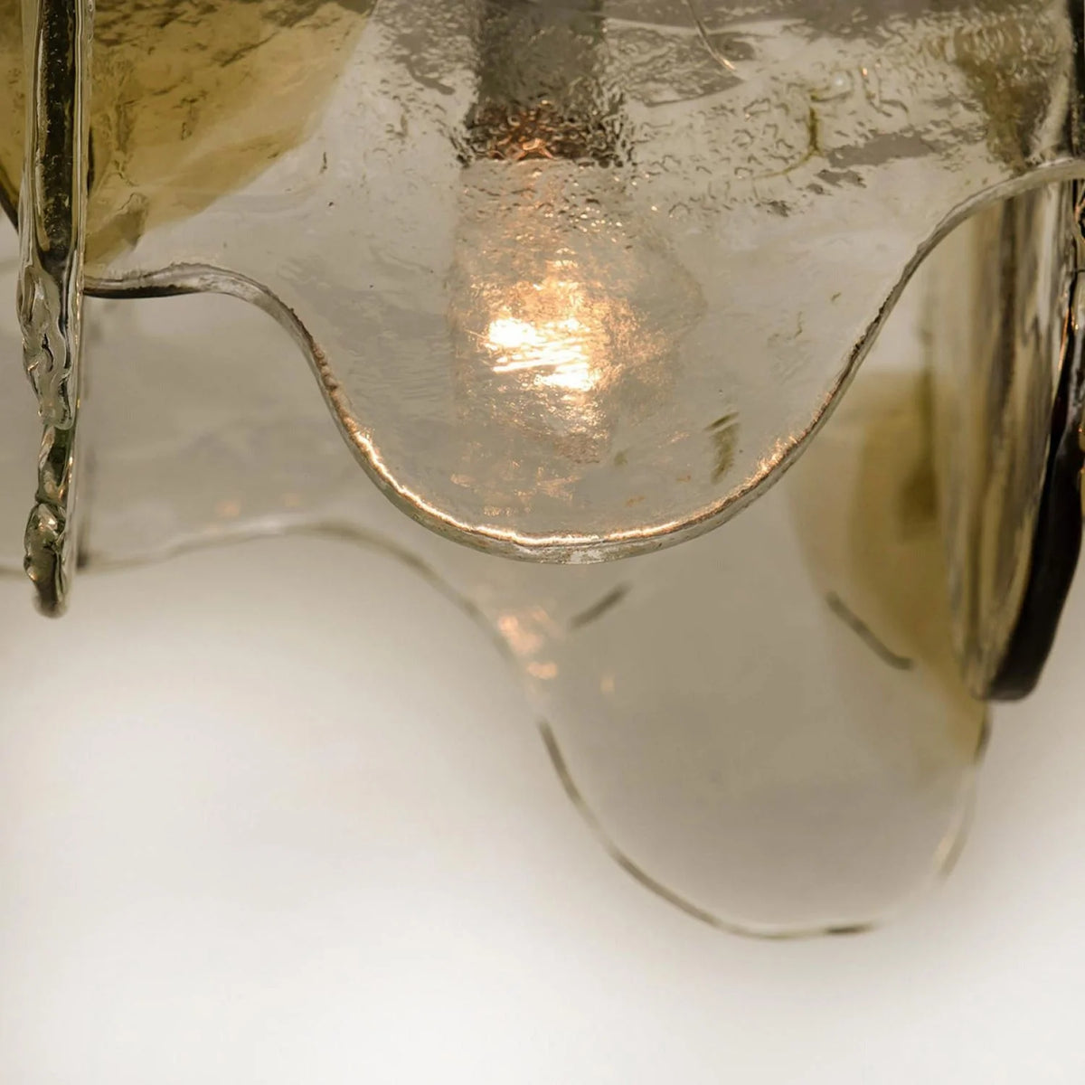 Ceiling Lamp Hand-Blown Gradient Glass Dimmable Warm Glow