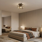 Ceiling Lamp Hand-Blown Gradient Glass Dimmable Warm Glow