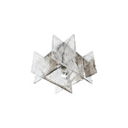 Ceiling Lamp Hand-Blown Ice-Effect Glass Dimmable
