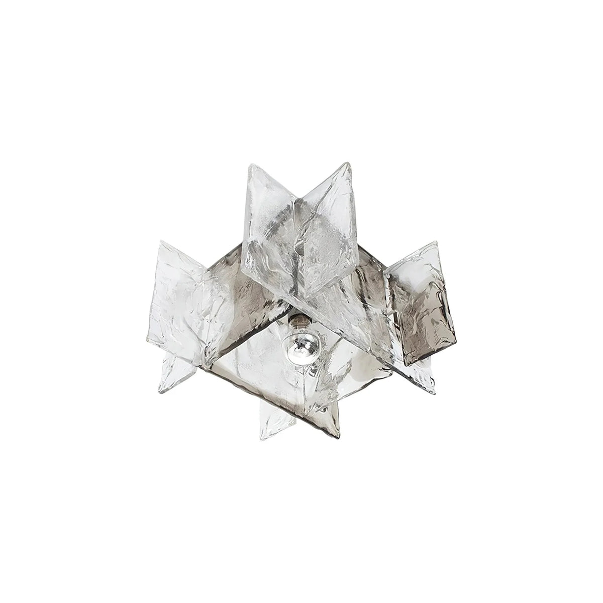 Ceiling Lamp Hand-Blown Ice-Effect Glass Dimmable