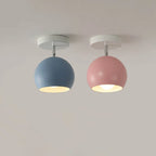 Ceiling Lamp Iron Frame Wood Accents E26 Socket