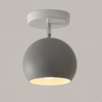 Ceiling Lamp Iron Frame Wood Accents E26 Socket