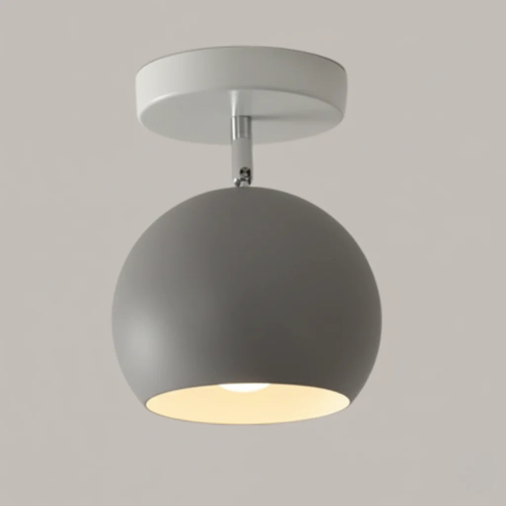 Ceiling Lamp Iron Frame Wood Accents E26 Socket