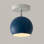 Ceiling Lamp Iron Frame Wood Accents E26 Socket
