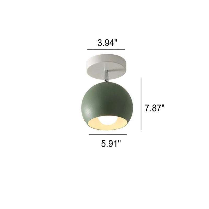 Ceiling Lamp Iron Frame Wood Accents E26 Socket