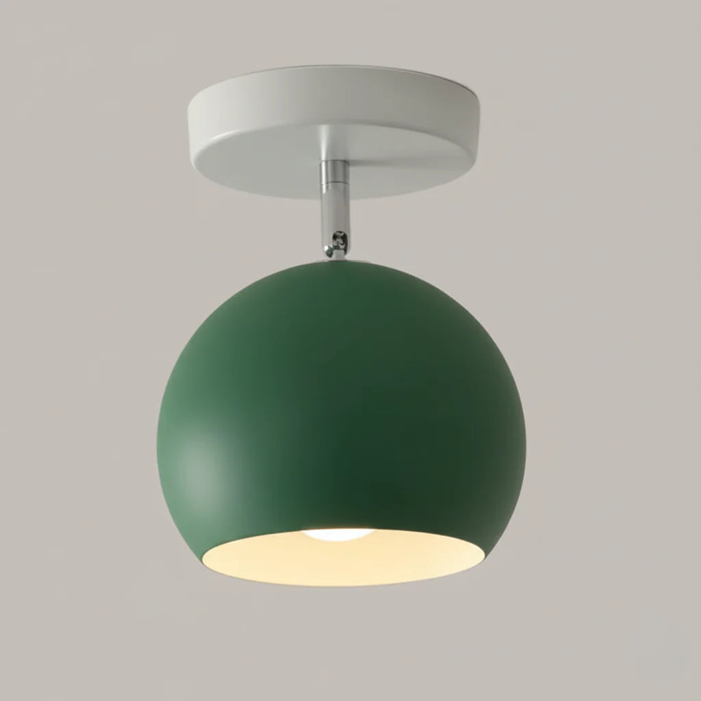 Ceiling Lamp Iron Frame Wood Accents E26 Socket