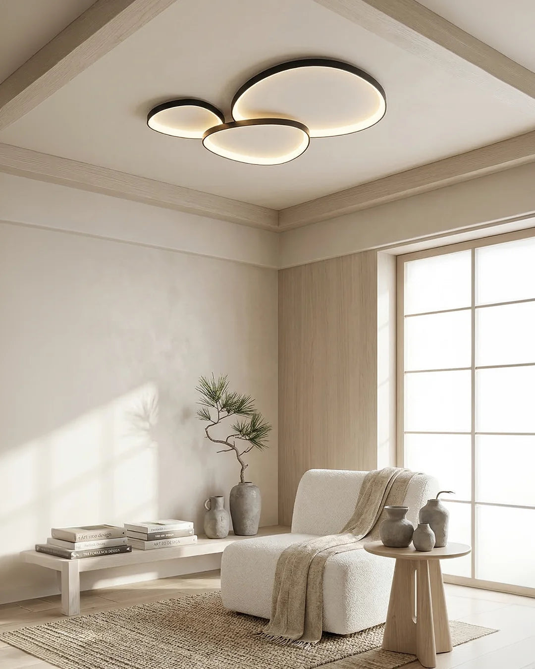 Ceiling Lamp LED Dimmable With Remote