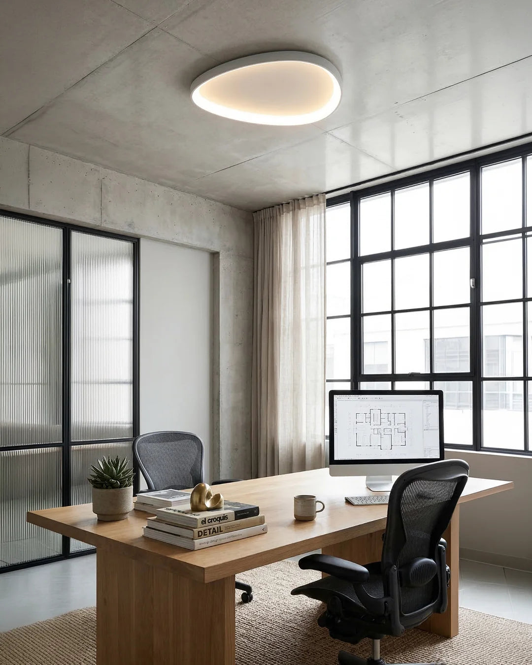 Ceiling Lamp LED Dimmable With Remote