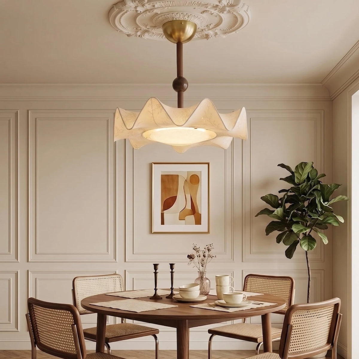 Ceiling Lamp Layered Petal Integrated LED